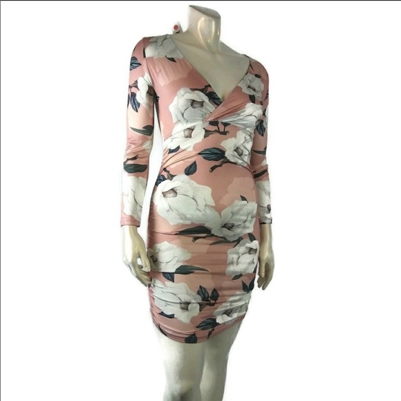 CBR Floral Bodycon Dress M - Picture 2 of 7